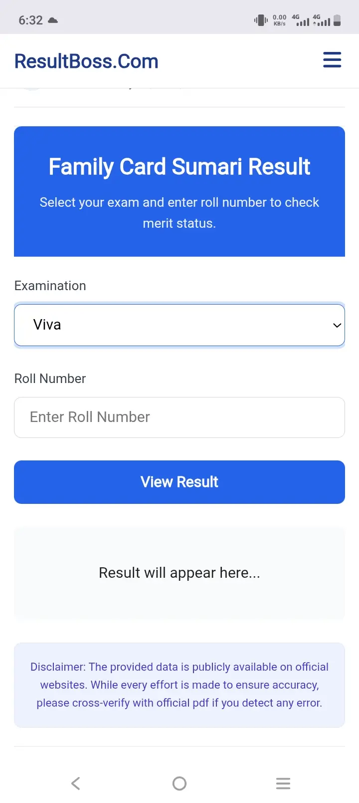 Family Card Sumari Result 2026: Check Selection List Online