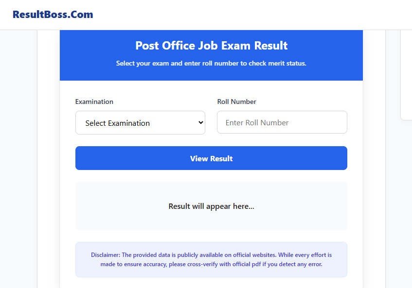 BD Post Result 2026